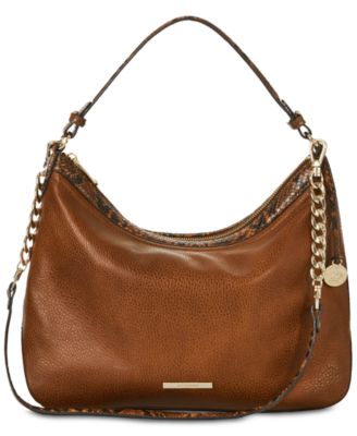 Brahmin - Heather Saguaro Medium Embossed Leather Shoulder Bag