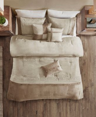 Boone Microsuede 7-Pc. Comforter Set, King