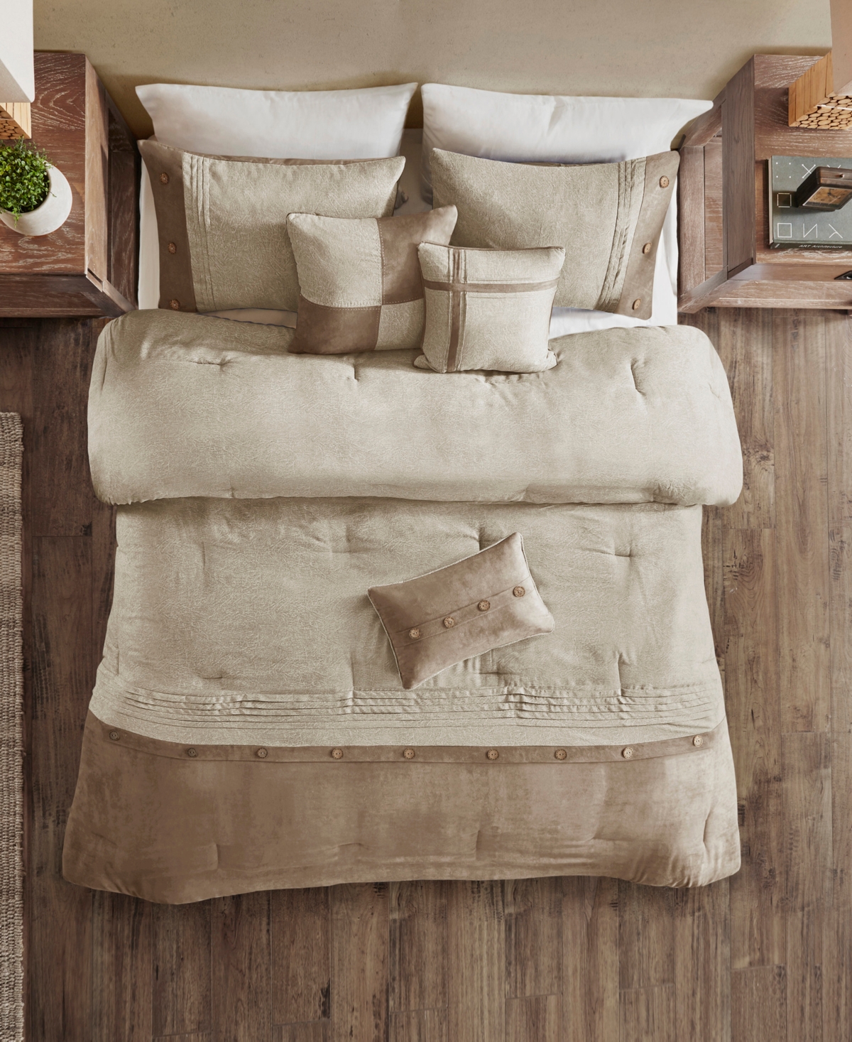 Madison Park Boone Microsuede 7-Pc. Comforter Set