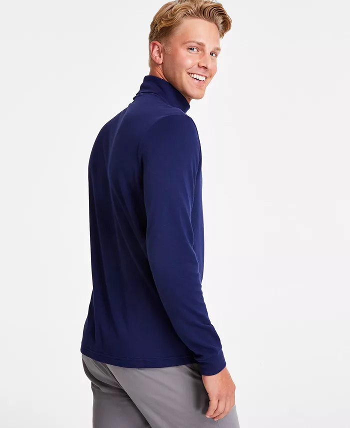 Men's Solid Turtleneck Shirt - thumbnail 2