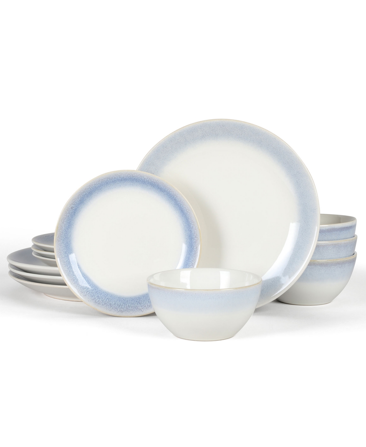 Perry Street 12 Piece Dinnerware Set, Service for 4 - White