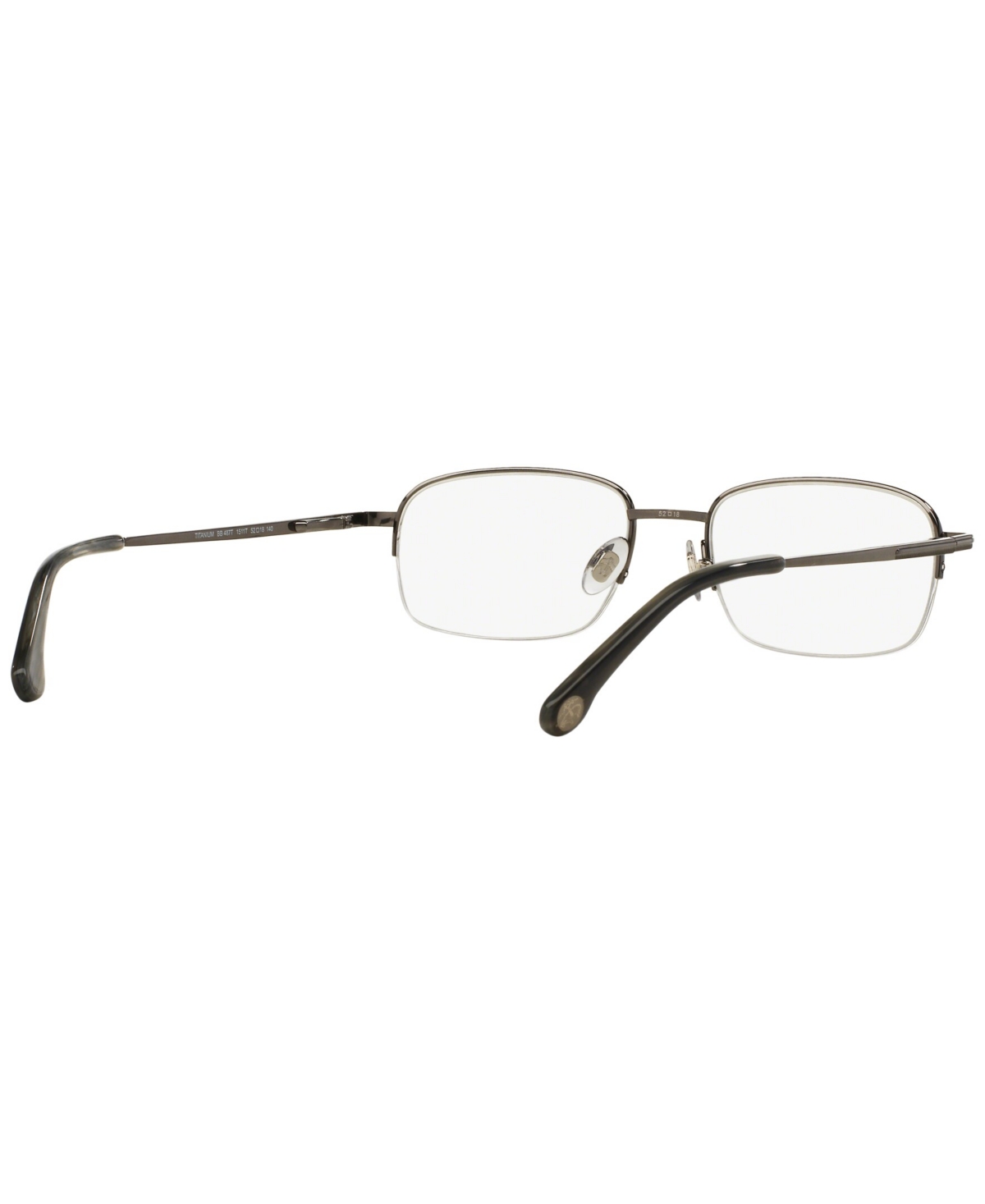 Brooks Brothers Men's Eyeglasses, Bb 487t 52 In Dark Gunmetal Titanium