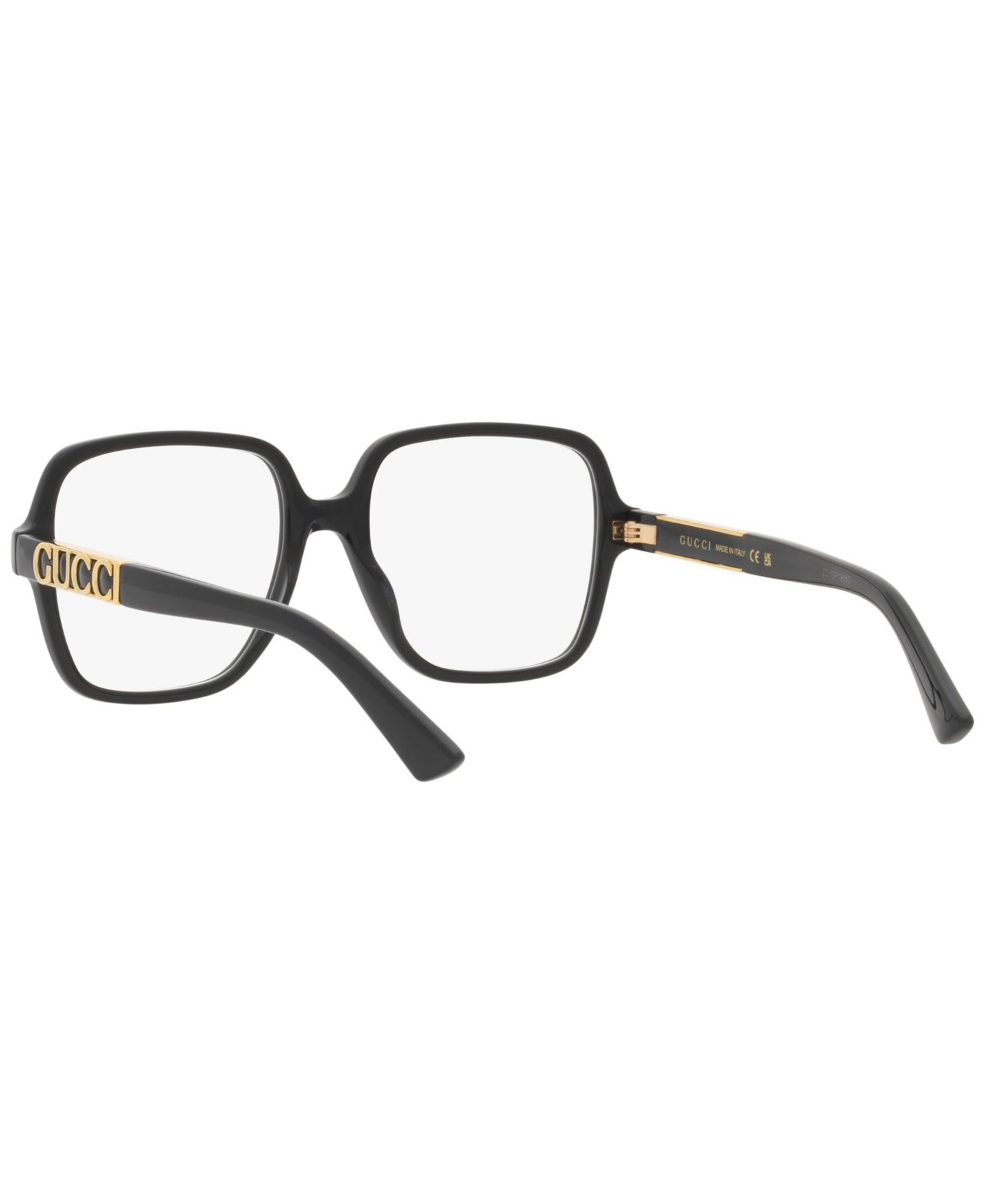 Женские очки Gucci Woman Rectangle Plastic GG1193O Eyeglasses, цвет: Чёрный — фото 7