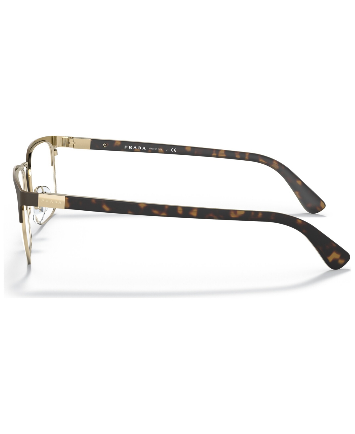 Prada Men's Heritage Eyeglasses, Pr 54tv 55 In Matte Burnished,pale Gold