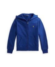 POLO RALPH LAUREN Thermal Hoodie Pullover Shirt BoysLarge (14-16). Red &  Blue.