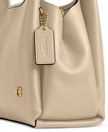 Buy Coach White Lana 23 Shoulder Bag in Pebble Leather for WOMEN