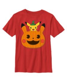 Pokemon T-Shirt Girls Kids Pikachu Eevee Friends Game Blue Top