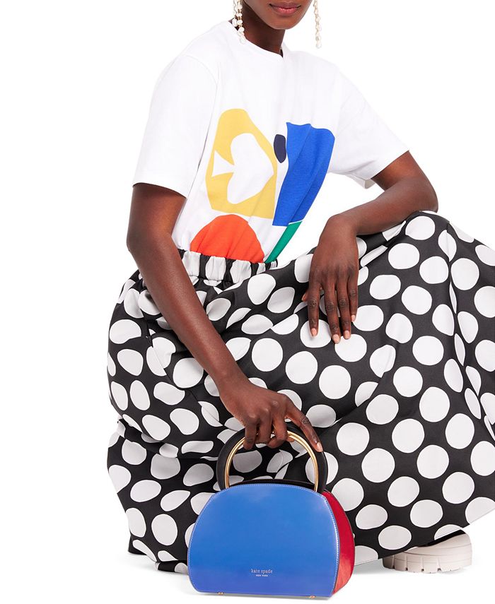 kate spade new york Gallery Colorblocked Smooth Leather Mini Top Handle