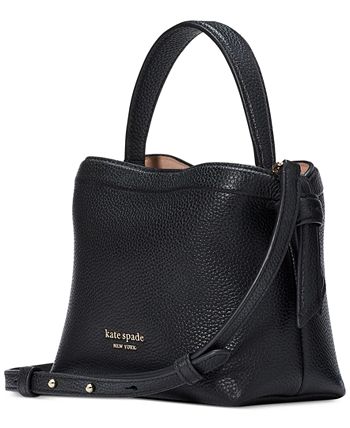 Kate Spade New York Pebbled Leather Mimi Satchel (Black)