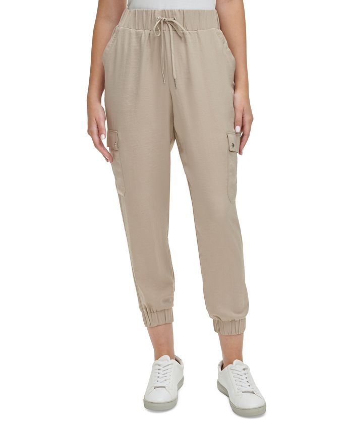 Calvin Klein Jeans Women's Pull-On Cargo Ankle Joggers - Macy's