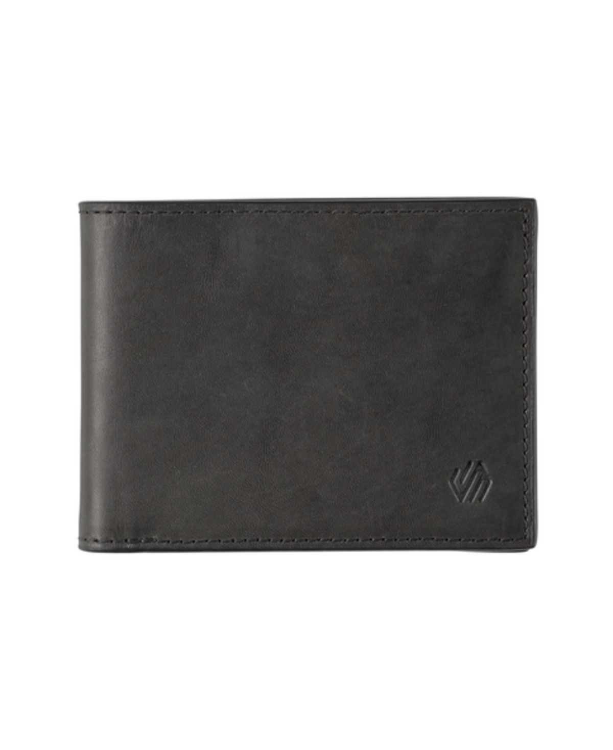 Men's Rhodes Billfold Wallet - Black Full Grain Leather