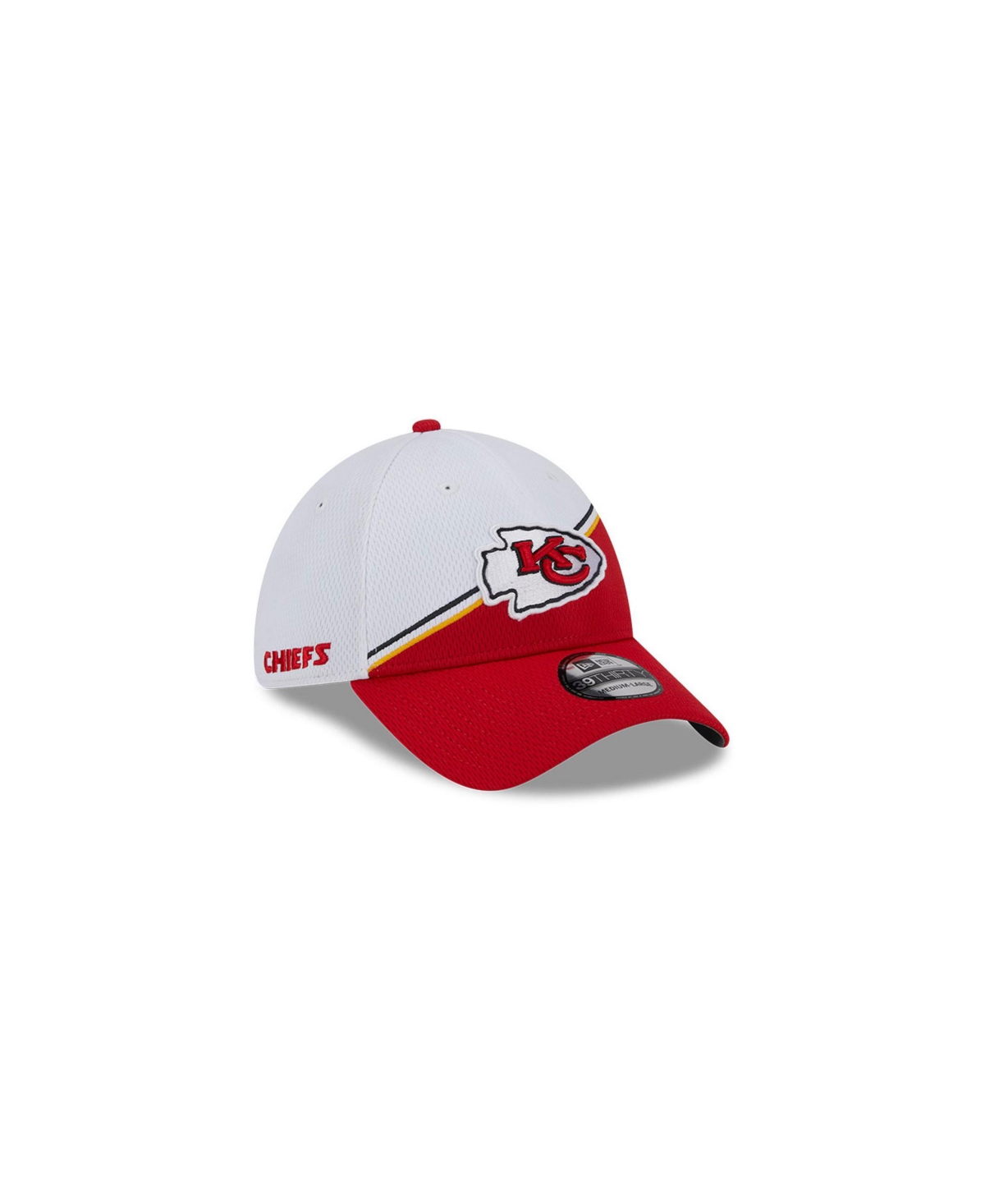 New Era Men's  White, Red Kansas City Chiefs 2023 Sideline 39thirty Flex Hat In White,red
