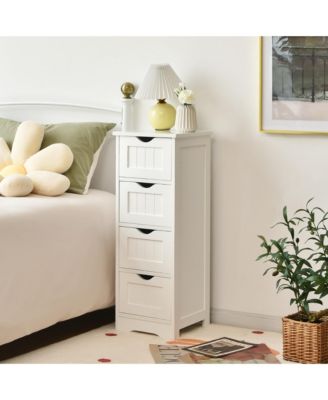 Floor Storage Cabinet Bathroom Organizer Free Standing 3 Drawers