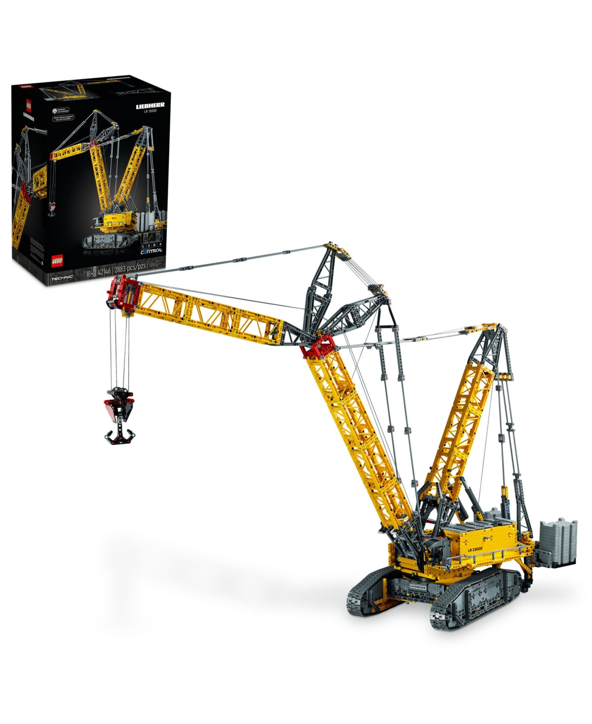 Lego Technic 42146 Liebherr Crawler Crane Lr 13000 Toy Building Set In Multicolor
