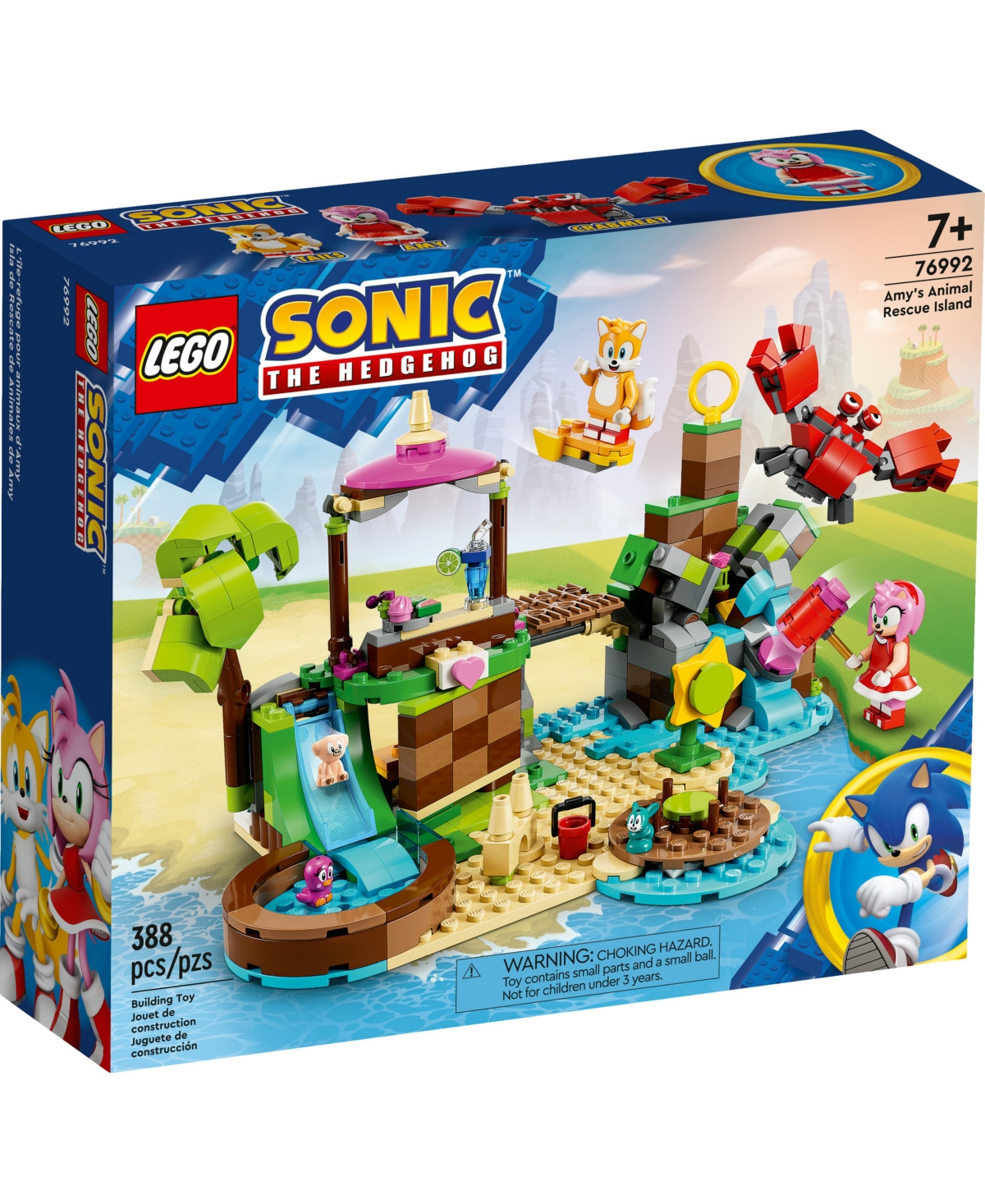 LEGO SONIC THE HEDGEHOG ISLAND 76992 AMY'S ANIMAL RESCUE TOY BUILDING SET