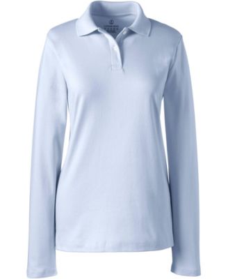Women's Long Sleeve Feminine Fit Interlock Polo Shirt