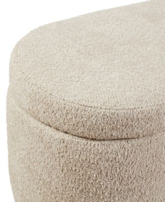 Bailey 48"W Boucle Flip Top Storage Bench