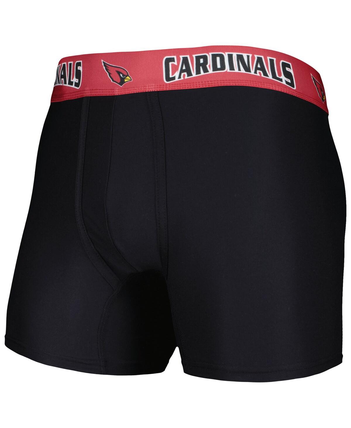 Shop Concepts Sport Men's  Black, Cardinal Arizona Cardinals 2-pack Boxer Briefs Set In Black,cardinal