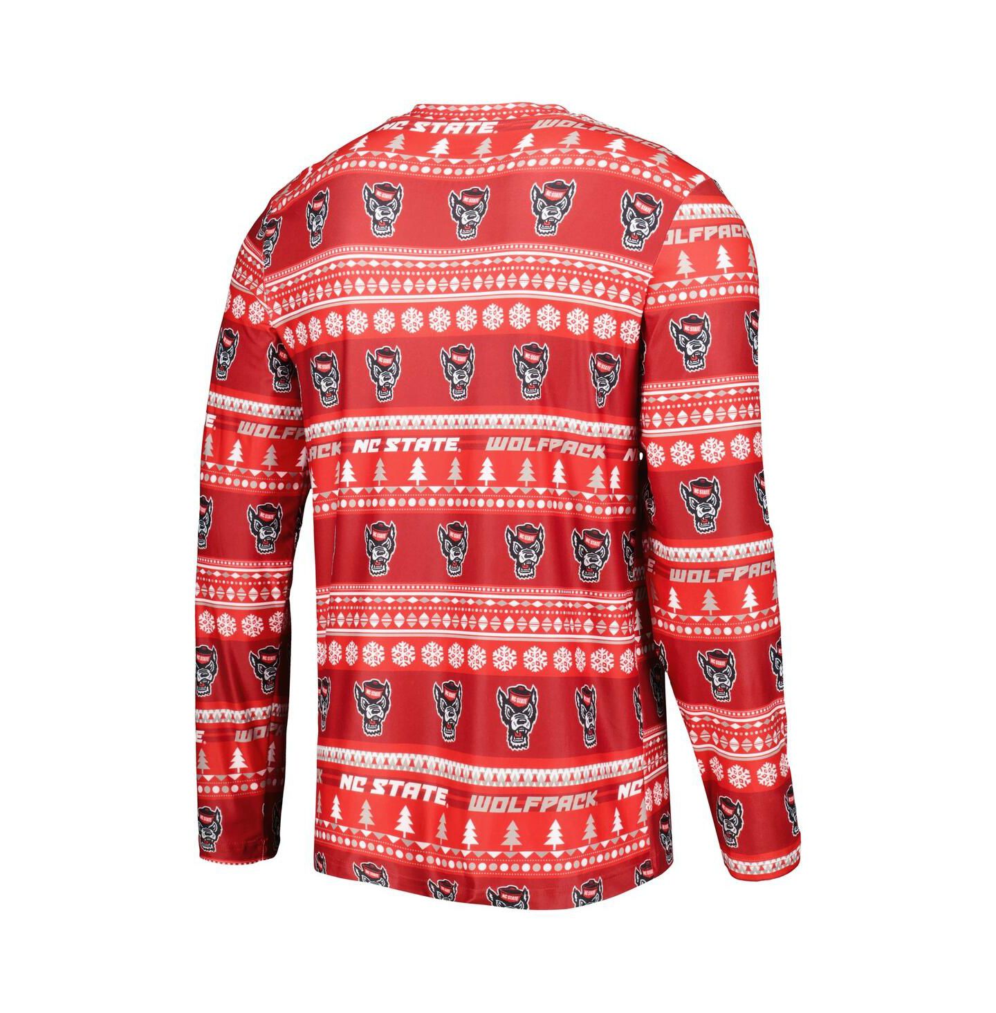 Мужская пижама Concepts Sport NC State Wolfpack Swivel, Red — фото 4