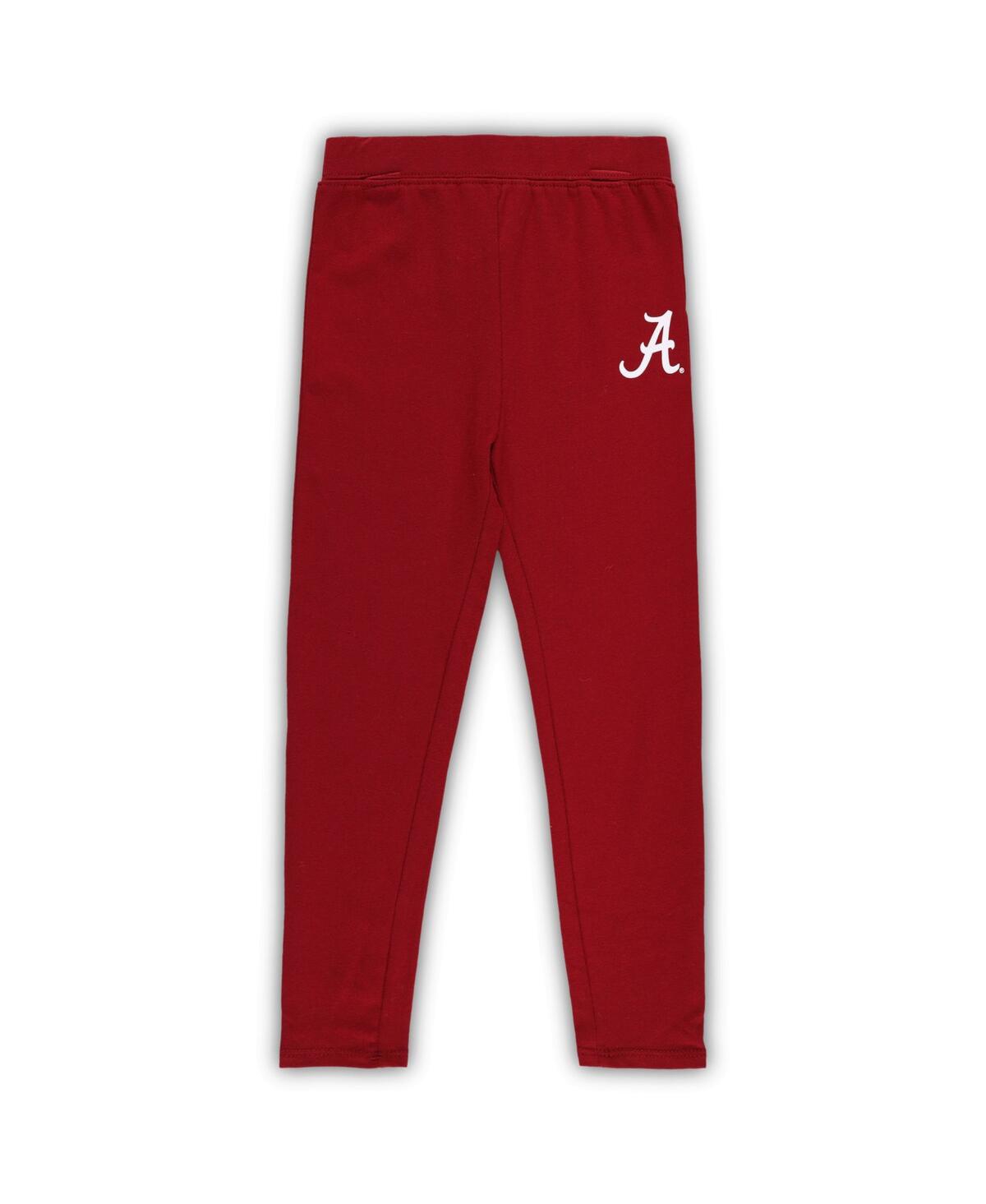 Preschool Girls Crimson Alabama Crimson Tide Forever Love T-shirt and Leggings Set - Crimson