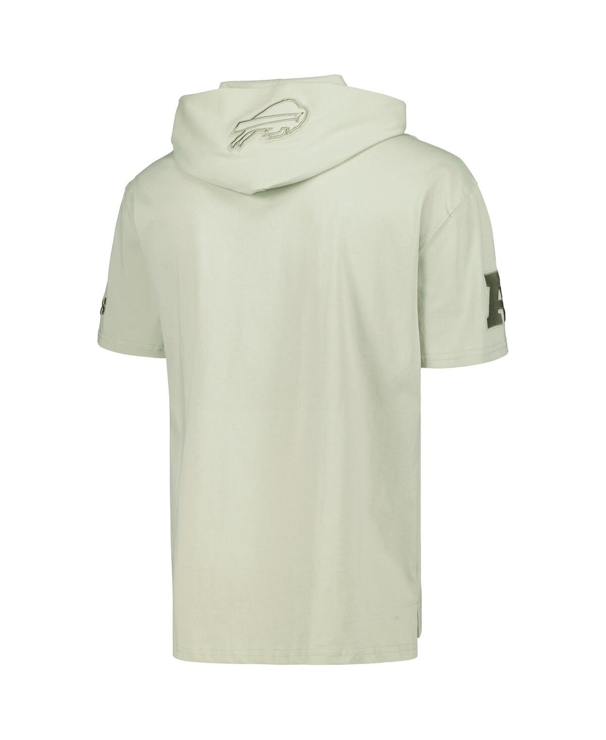 Pro Standard Men's  Light Green Buffalo Bills Neutrals Short Sleeve Pullover Hoodie In Light Green