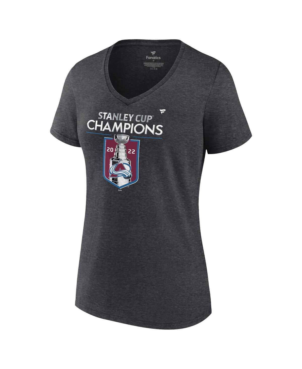 Fanatics Branded Heathered Charcoal Colorado Avalanche 2022 Stanley Cup Champions Plus Size Locker R In Heathered Charcoal