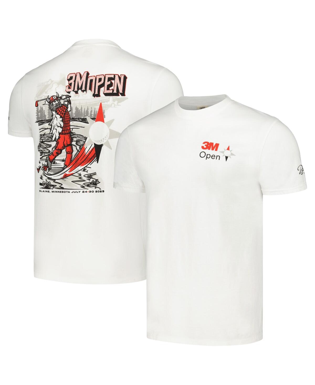 Shop Barstool Golf Men's  White 3m Open T-shirt