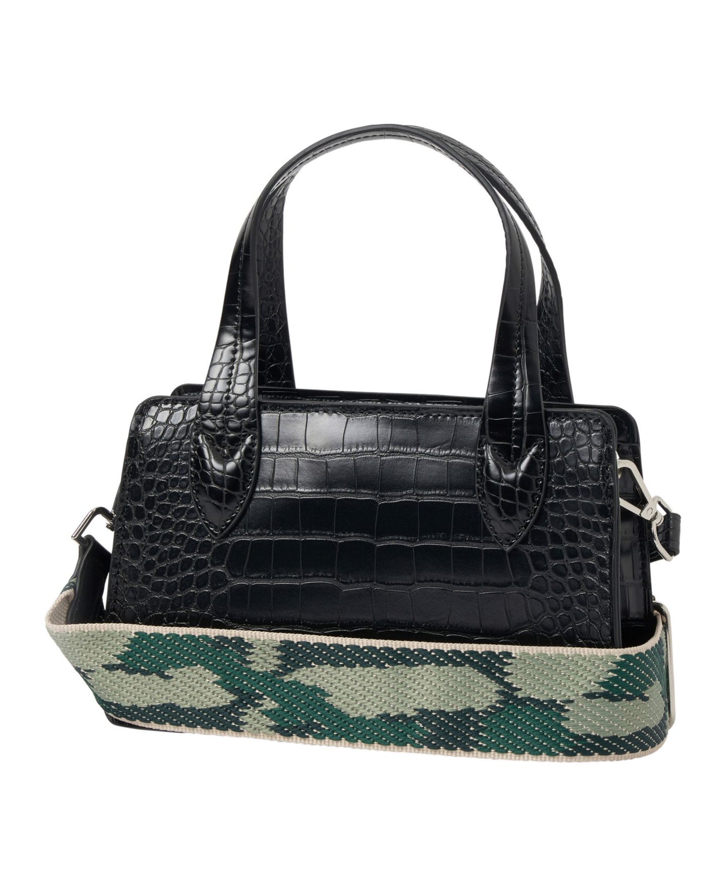 Женская сумка Urban Originals August Croc-effect Faux Leather Crossbody, цвет: Чёрный — фото 5