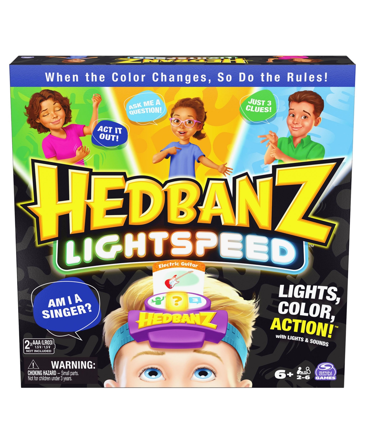 Shop Spin Master Toys & Games Hedbanz Lightspeed Game With Lights Sounds Family Games Games For Family Game Night Kids Games Card  In Multi-color