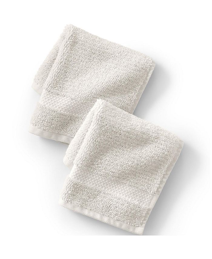 Lands' End Organic Cotton Hand Towel - White