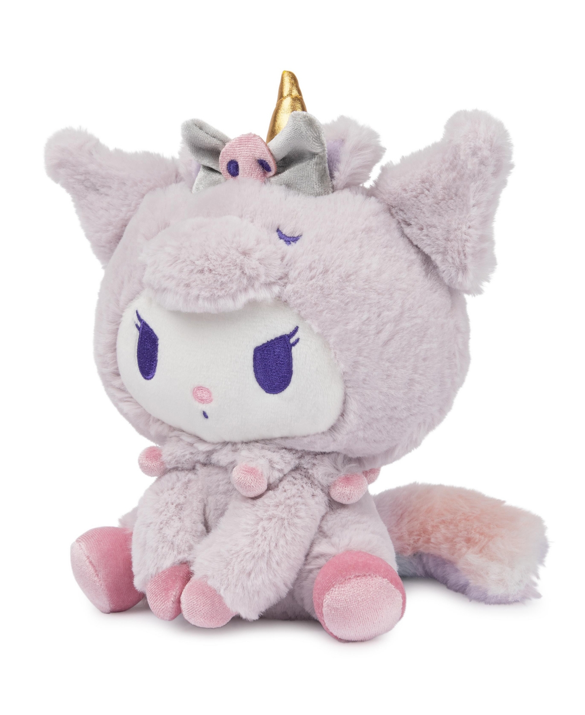Hello Kitty Kuromi Unicorn Plush Toy, Premium Stuffed Animal, 6" In Multi-color