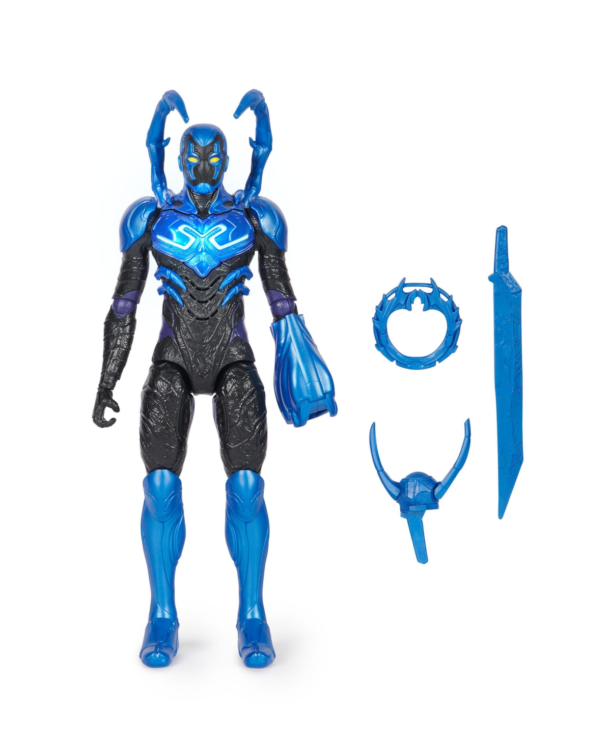 Shop Dc Comics , Battle-mode Blue Beetle Action Figure, 12 In, Lights And Sounds, 3 Accessories, Poseable Movie Col In Multi-color