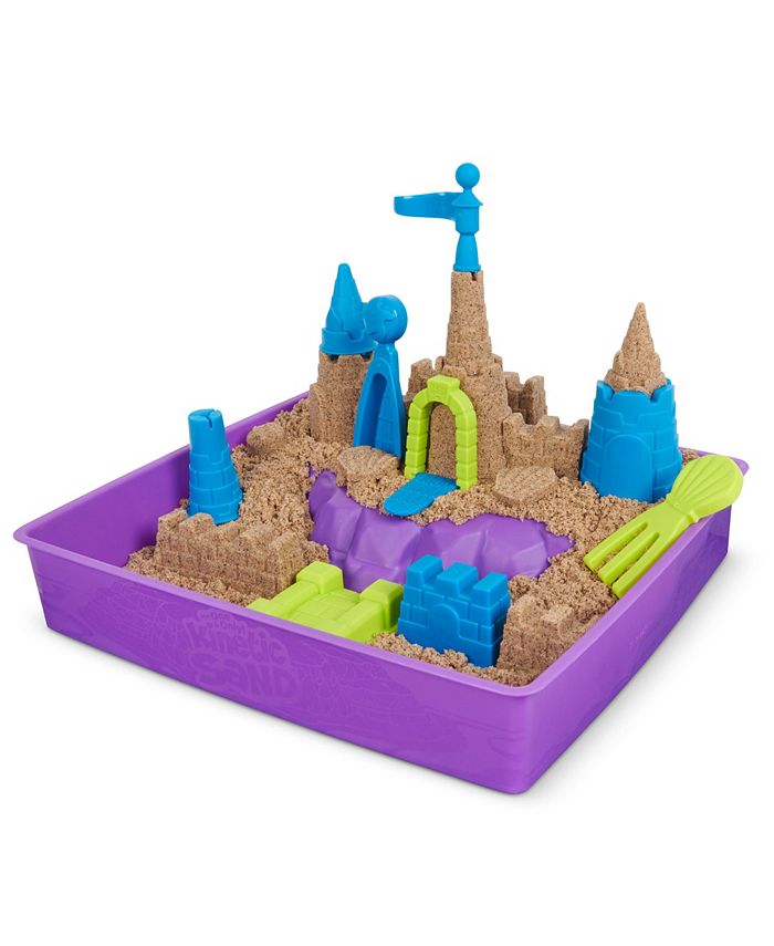 Kinetic Sand Deluxe Beach Castle Playset with 2.5Lbs of Beach Sand,  includes Molds and Tools, Sensory Toys for Kids Ages 5 Plus - Macy's