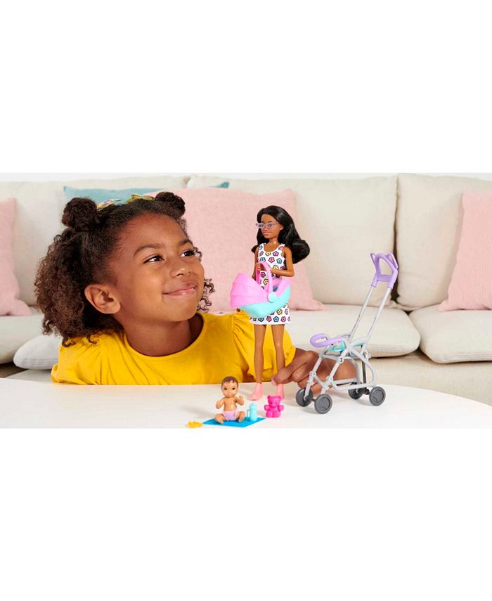 Barbie Skipper Babysitters, Inc. Doll and Stroller Playset Macy's