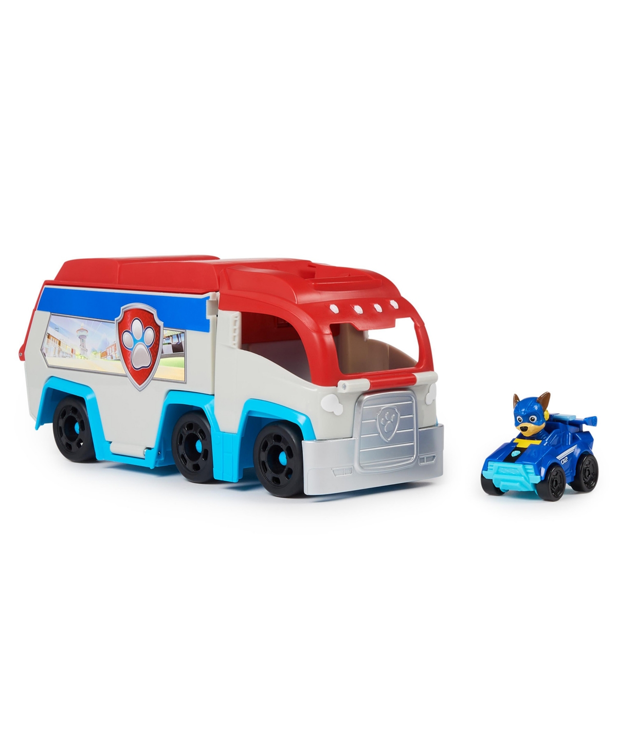 Paw Patrol - The Mighty Movie, Pup Squad Patroller Toy Truck, With Collectible Mighty Pups Chase Pup Squad Toy In Multi-color
