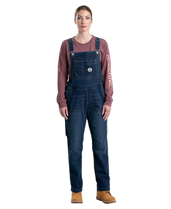Berne Women's Vintage Washed Flex Denim Bib Overall Macy's