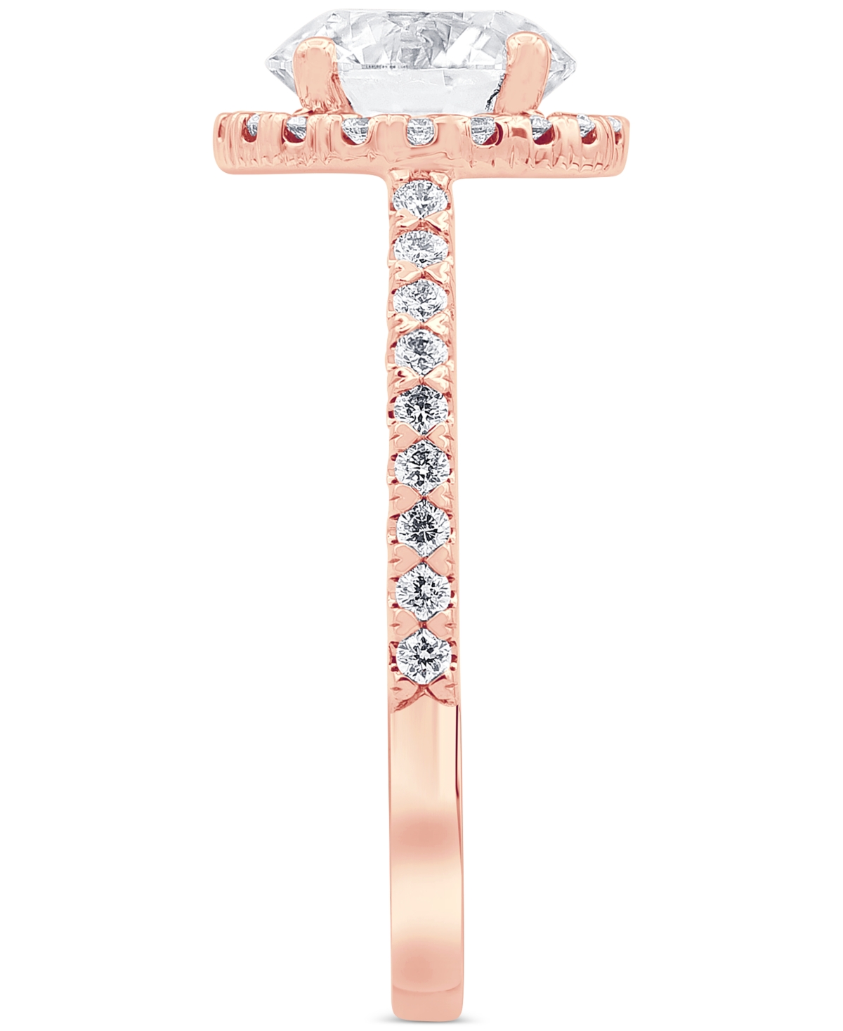 Badgley Mischka Certified Lab Grown Diamond Halo Engagement Ring (2-1/2 ct. t.w.) in 14k Gold