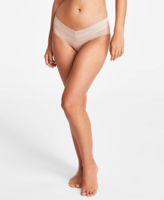 Warners's Women's Dig-Free Comfort Waist with Lace Microfiber Hipster 5609