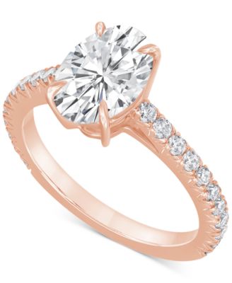 Badgley Mischka Certified Lab Grown Diamond Engagement Ring (2-1/2 ct. t.w.) in 14k Gold - Rose Gold