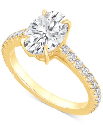 Badgley Mischka Certified Lab Grown Diamond Engagement Ring (2-1/2 ct. t.w.) in 14k Gold - Yellow Gold