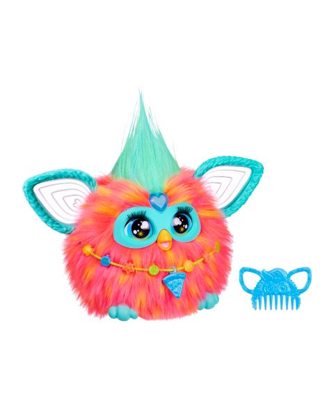 Детская мягкая игрушка Furby Interactive Plush Toy, Coral