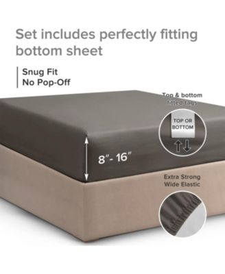 14"-16" Deep Pocket Cotton Fitted Sheet, Twin