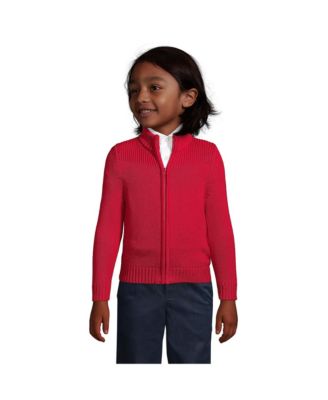Boys Cotton Modal Zip Front Cardigan Sweater