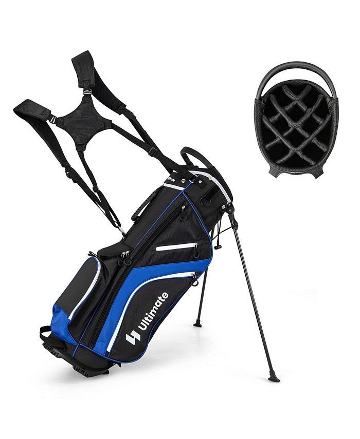 Costway Lightweight Golf Stand Bag with 14 Way Top Dividers 6 Pockets