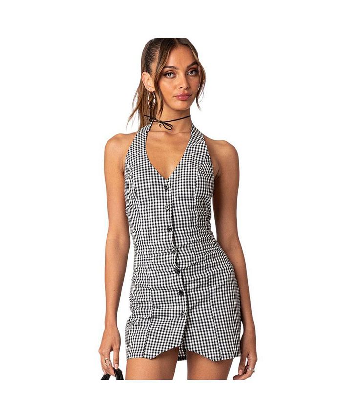 Macys gingham dress outlet