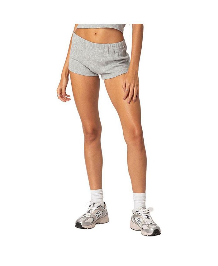 Edikted Women's Rebekah Ribbed Shorts Macy's