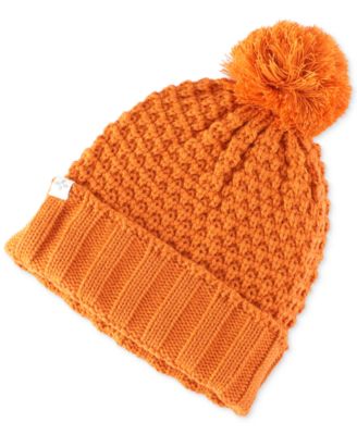 Men's Textured-Knit Cuffed Pom-Pom Beanies, Created for Macy's