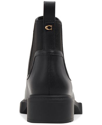 COACH Women s Lenora Pull On Lug Sole Chelsea Booties Macy s