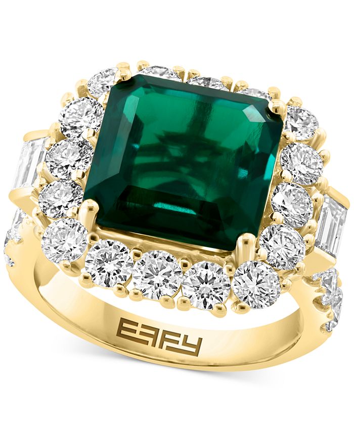 Macy's emerald rings shop sale