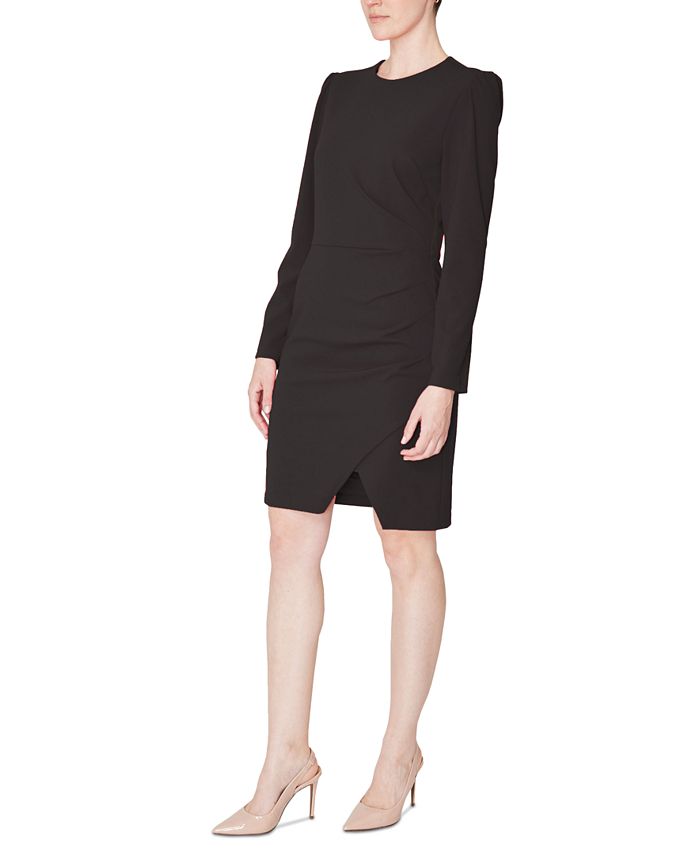 Aje Mimosa White Ivory Mini Puff Sleeve Dress with Cut Out - Rent a Dress